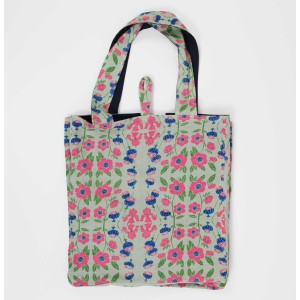 Cabas en coton upcycling So British Pastel