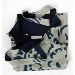 Cabas en coton upcycling Manuka Marine Navy