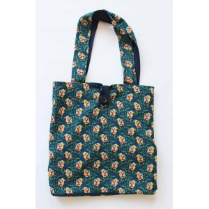 Cabas en Coton Upcycling Heidi Marine Navy