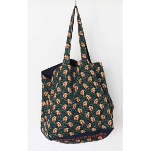 Cabas en Coton Upcycling Heidi Marine Navy