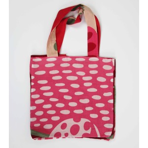 Cabas en coton upcycling Onirique Rouge Red