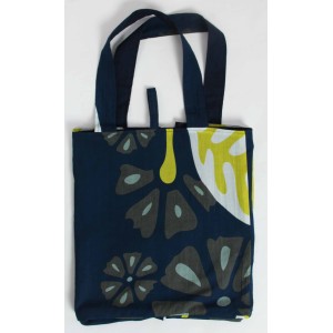 Cabas en coton upcycling Equateur Marine