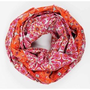 Foulard Coton Bio Tetouan Fuchsia