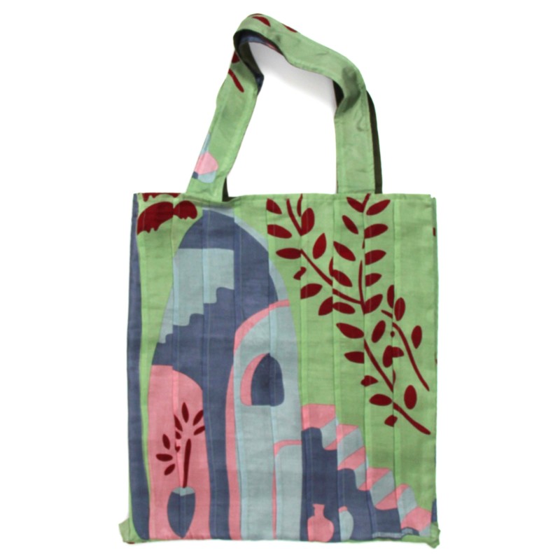 Sac Musette en soie Kasbah Vert Sac Musette en soie Kasbah Vert