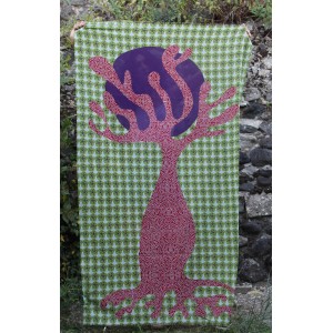 Foulard Coton Bio Baobab Vert Green