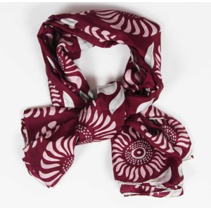 Carre Soie Folly Bordeaux