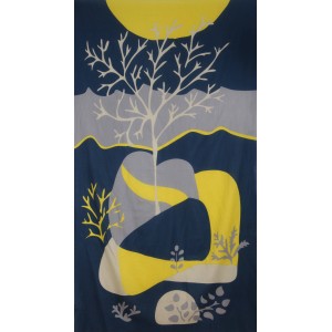 foulard Coton Bio Luna Marine