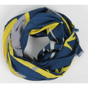 foulard Coton Bio Luna Marine