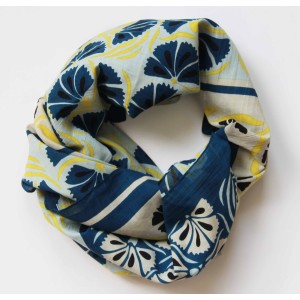 Carre en Coton Bio Diego Marine