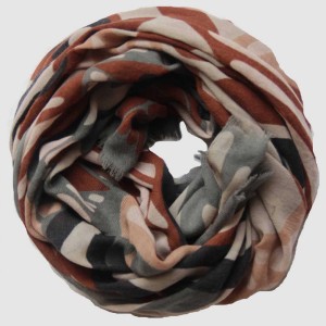 Echarpe XL Brazza Cognac/Beige