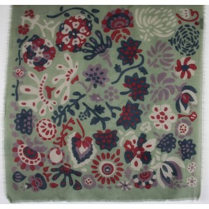 Carré Laine Girandole Vert Green