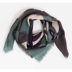 Carré Laine Cirrus Lilas Lilac